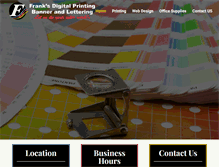 Tablet Screenshot of franksdigitalprinting.com